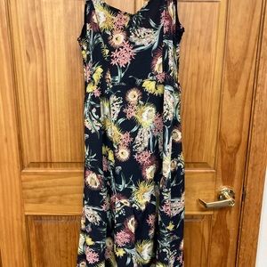 LACAUSA summer floral dress, large euc.